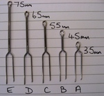 K Line and Platen Parts Lay Pin- 55mm o/a length 'C'